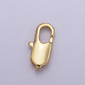 14K Gold Filled Rectangle Lobster Clasp Jewelry Making Supplies Chain Findings L-638~L-641