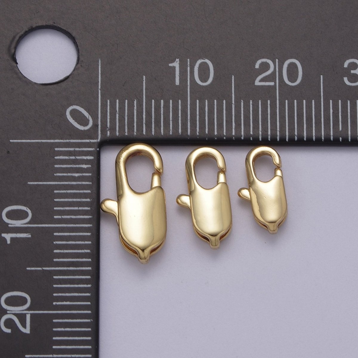 14K Gold Filled Rectangle Lobster Clasp Jewelry Making Supplies Chain Findings L-638~L-641