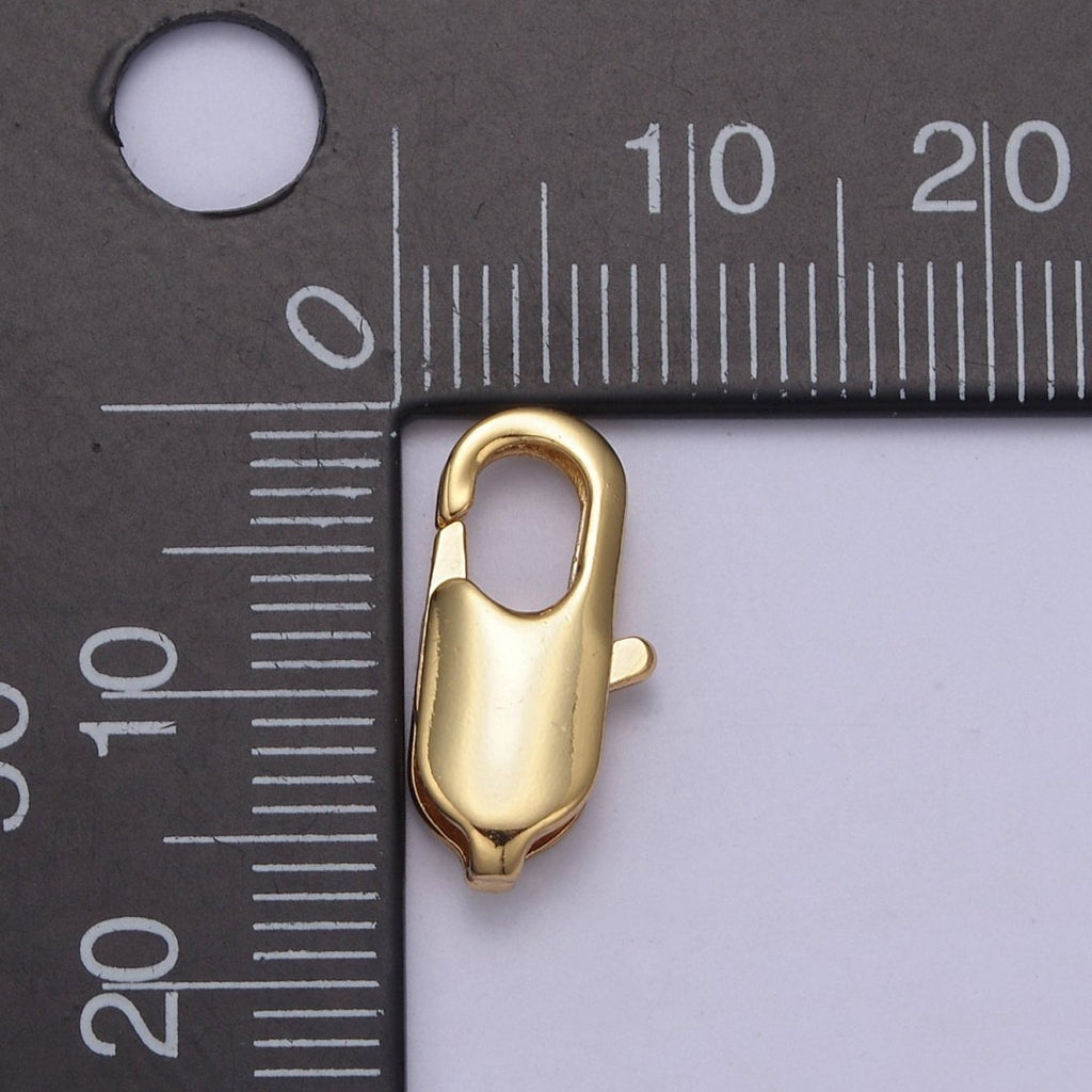 14K Gold Filled Rectangle Lobster Clasp Jewelry Making Supplies Chain Findings L-638~L-641